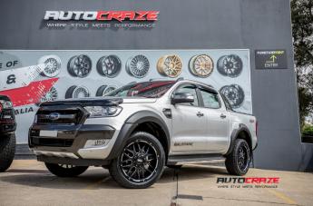 FORD RANGER GD02 MATTE BLACK MILLED ACCENTS